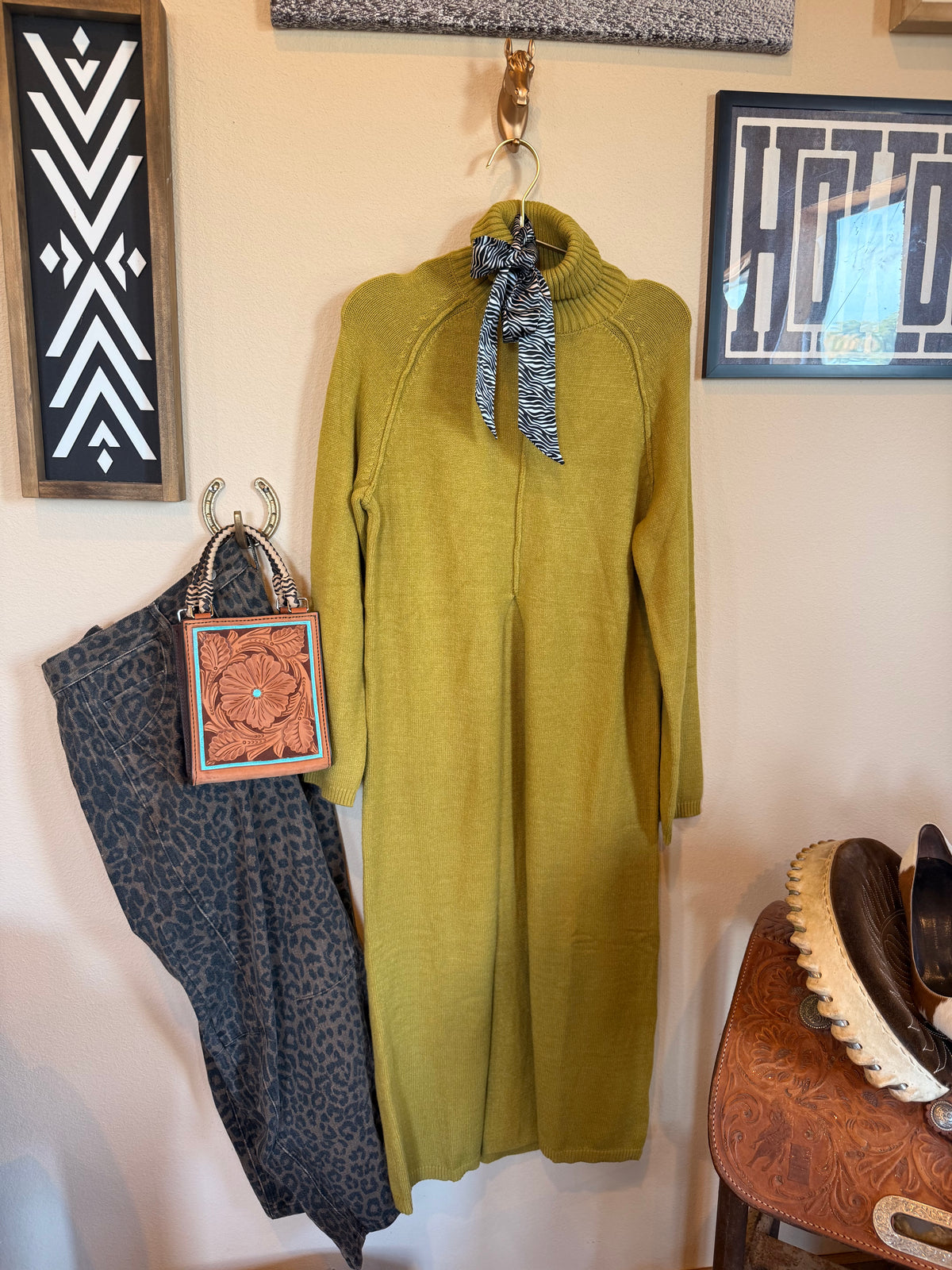 Chartreuse Drifter Maxi Sweater