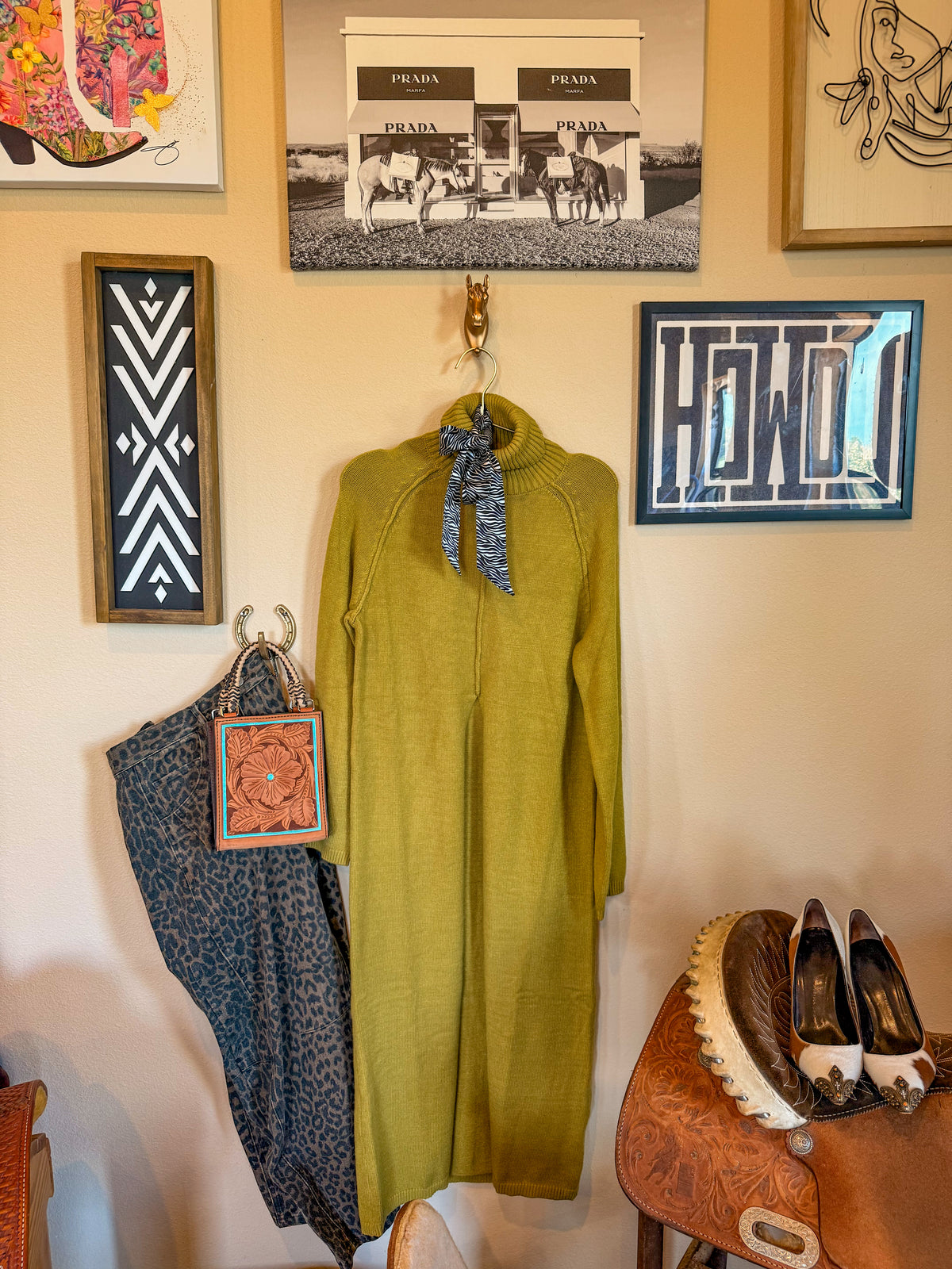 Chartreuse Drifter Maxi Sweater