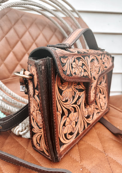 Boone Tooled Leather Crossbody