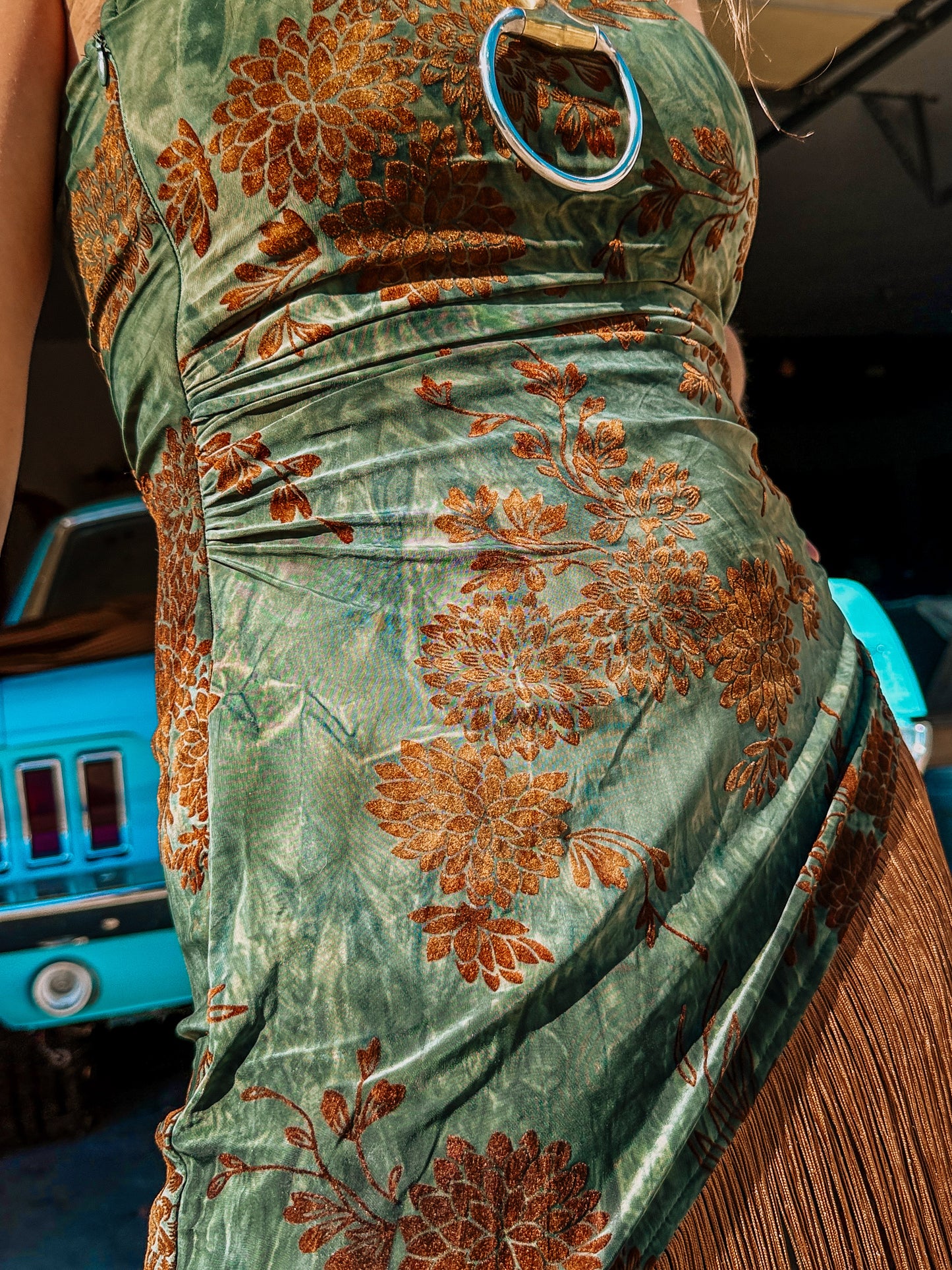 Velvet Western Hippie Dress