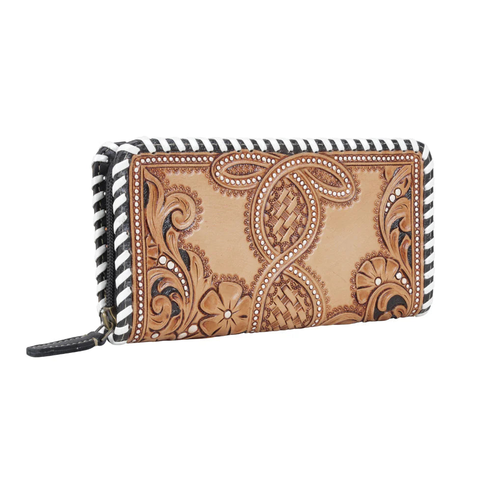 Gaze Tooled Leather Wallet