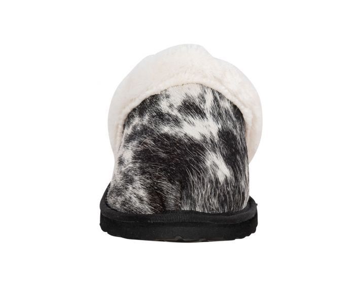 Cowhide Slippers (Black)