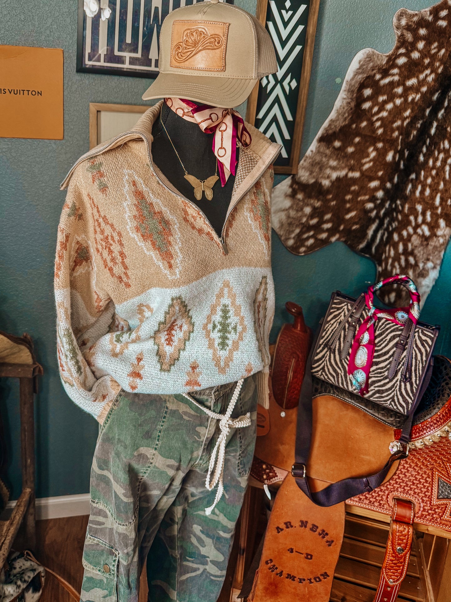 Breckenridge Aztec sweater￼