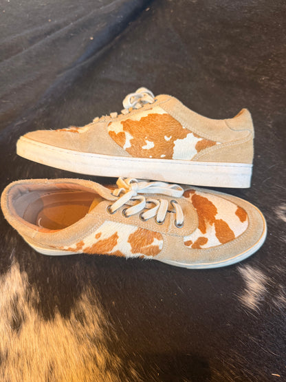 Myra Cowhide Leather Sneakers — Size 9 (used for product photos)