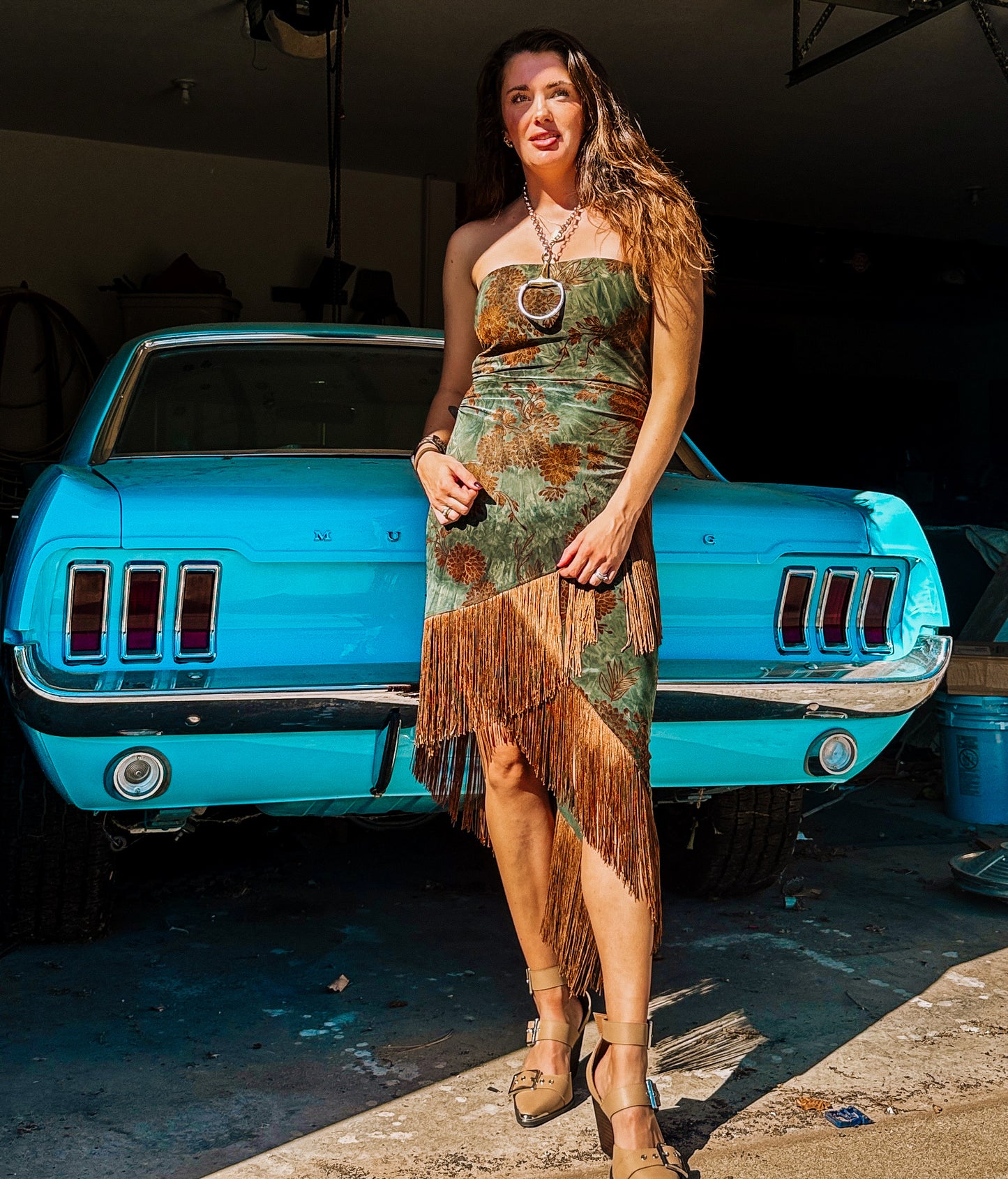 Velvet Western Hippie Dress