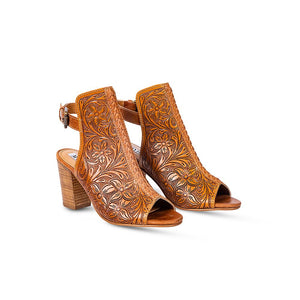 Old Money Tooled Leather Heels