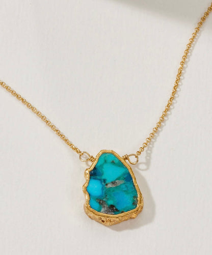 Gold Turquoise Necklace