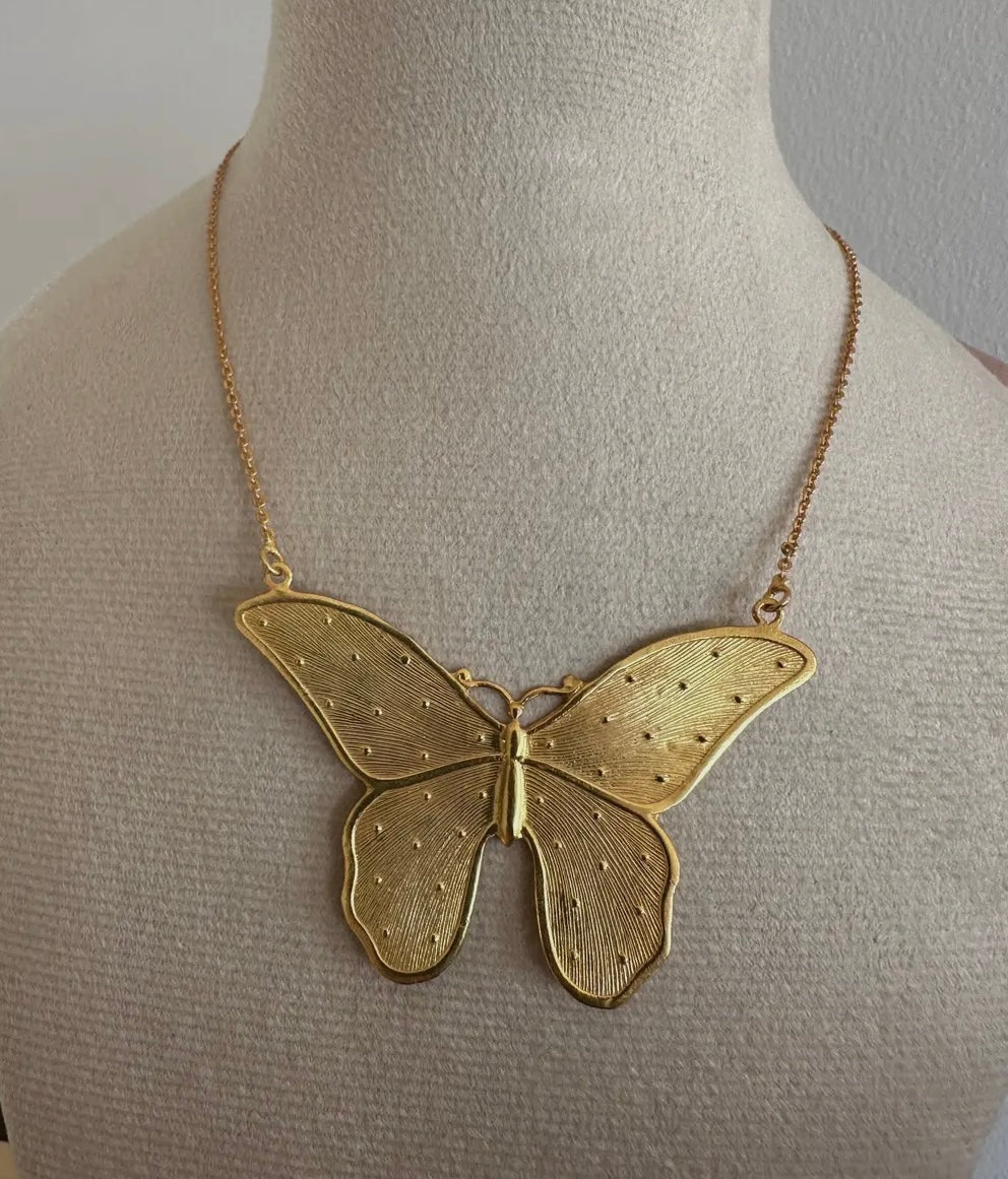 Golden Butterfly Necklace
