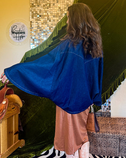 Denim Cape