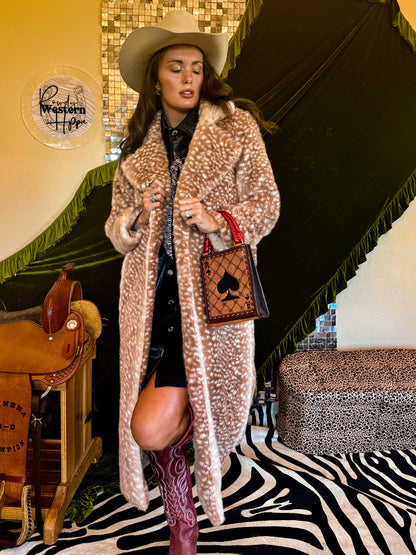 The High Roller Deer Print Coat