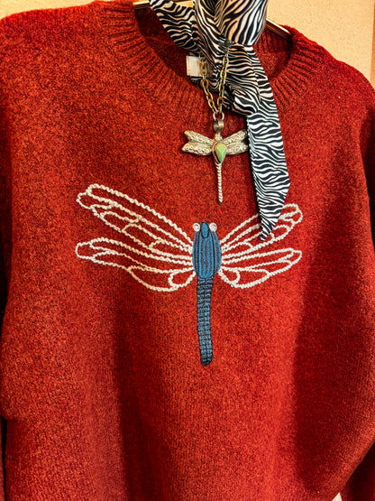 Ember Dragonfly Sweater