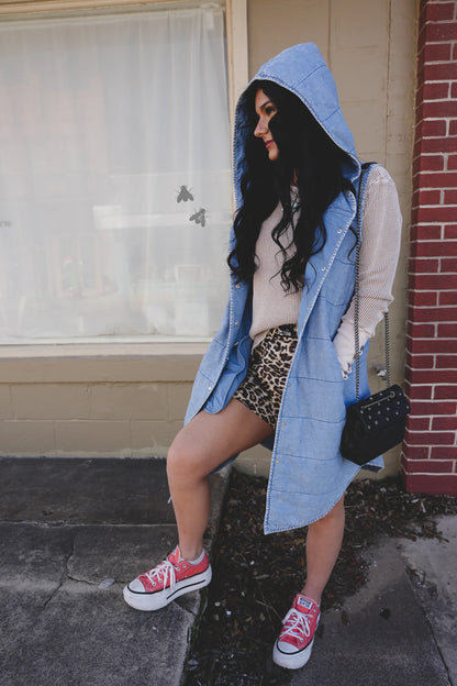 QUINCY QUILTED DENIM VEST