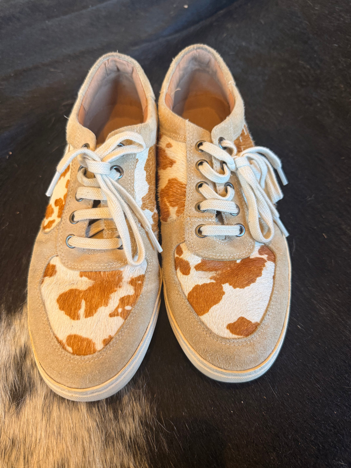 Myra Cowhide Leather Sneakers — Size 9 (used for product photos)