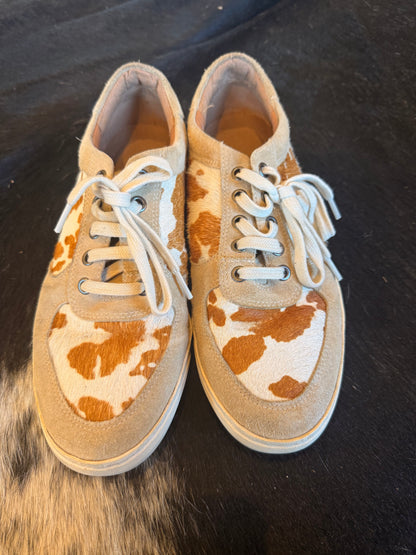 Myra Cowhide Leather Sneakers — Size 9 (used for product photos)