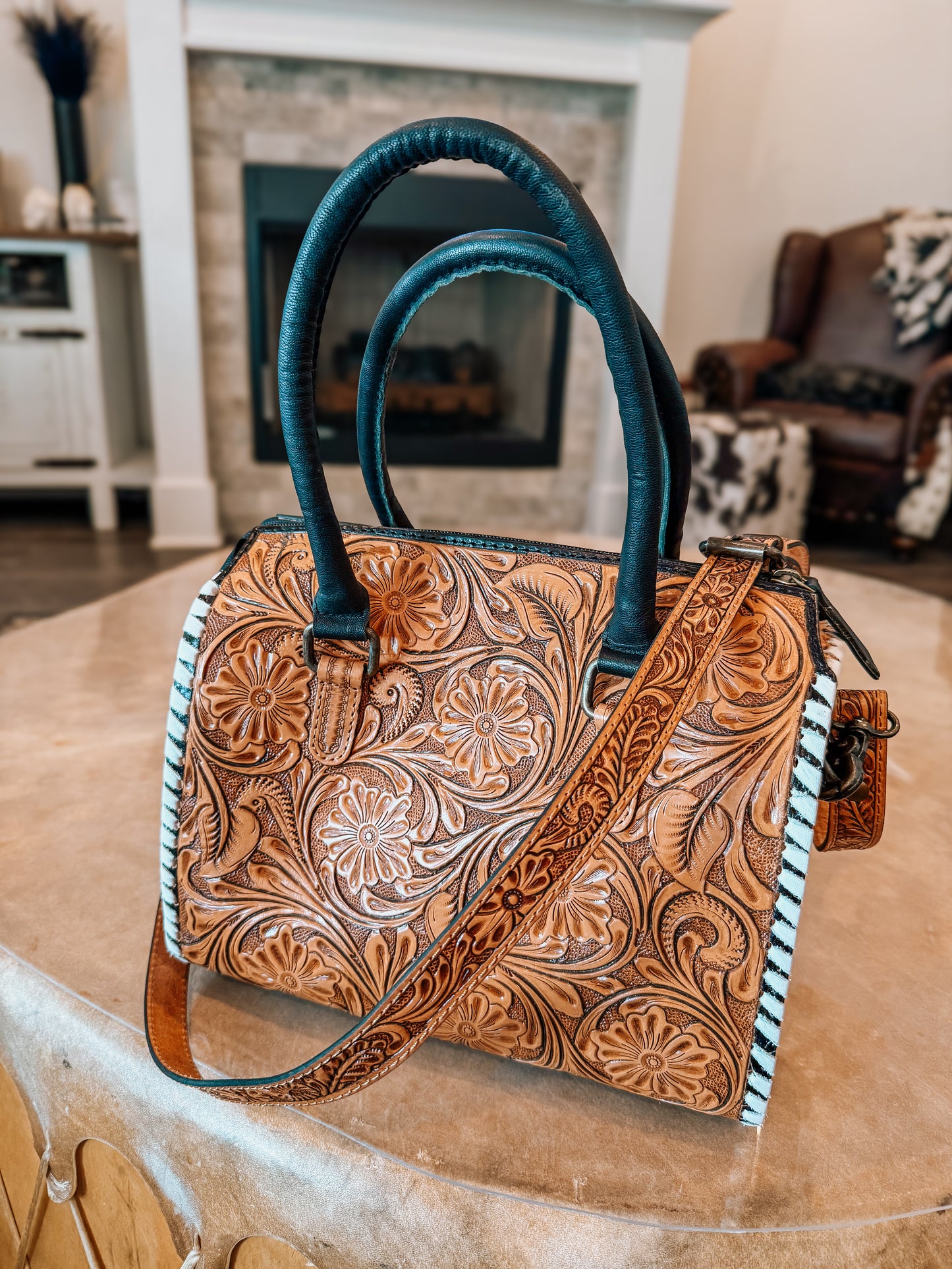 Blossom Tooled Leather Speedy