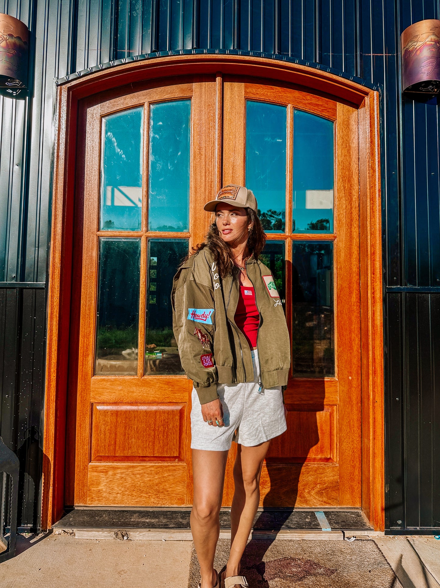 West Coast Embroidered Bomber Jacket