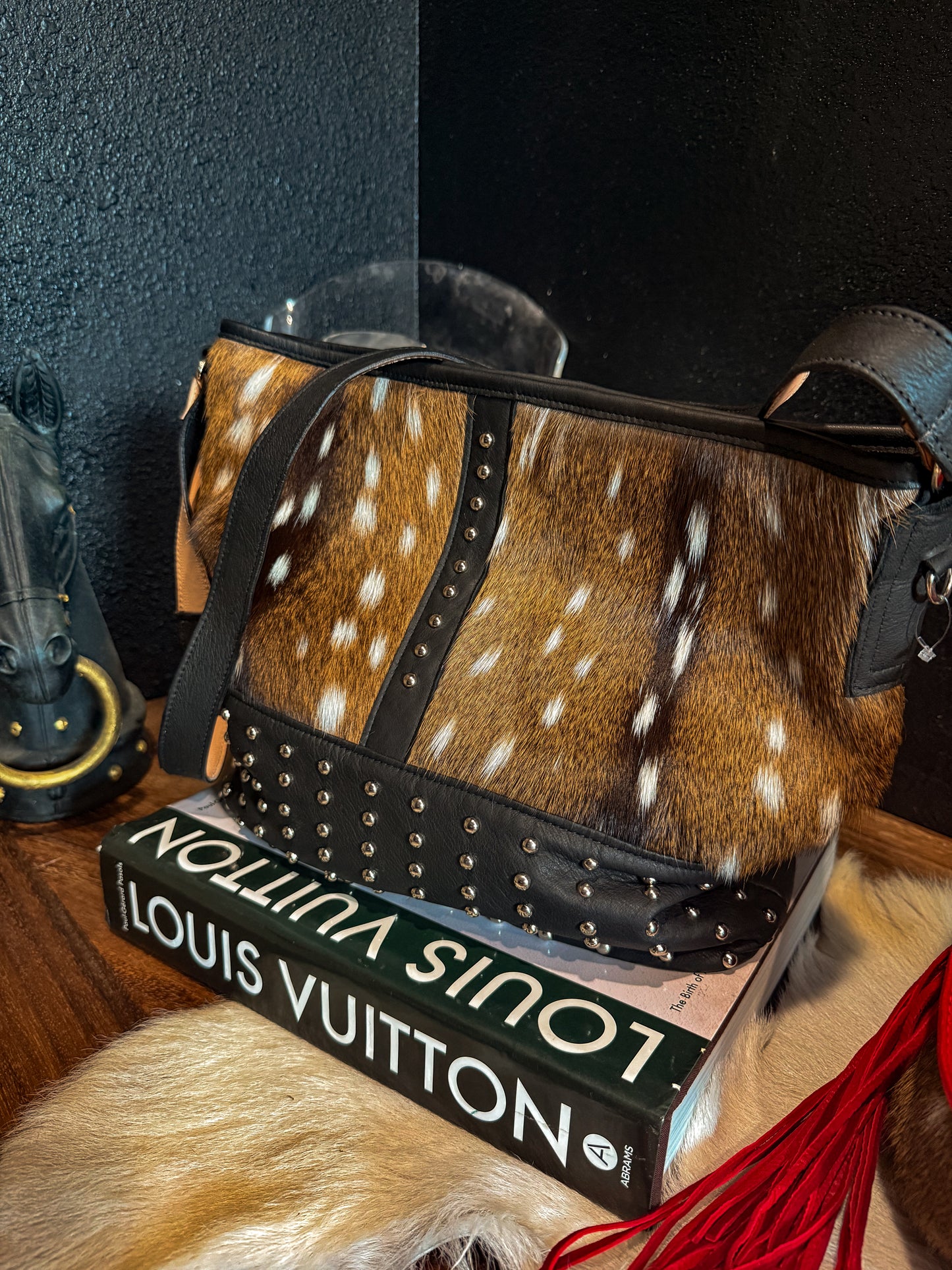 Axis Deer Leather Bag￼
