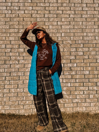 Expresso Saddle Up Sweater