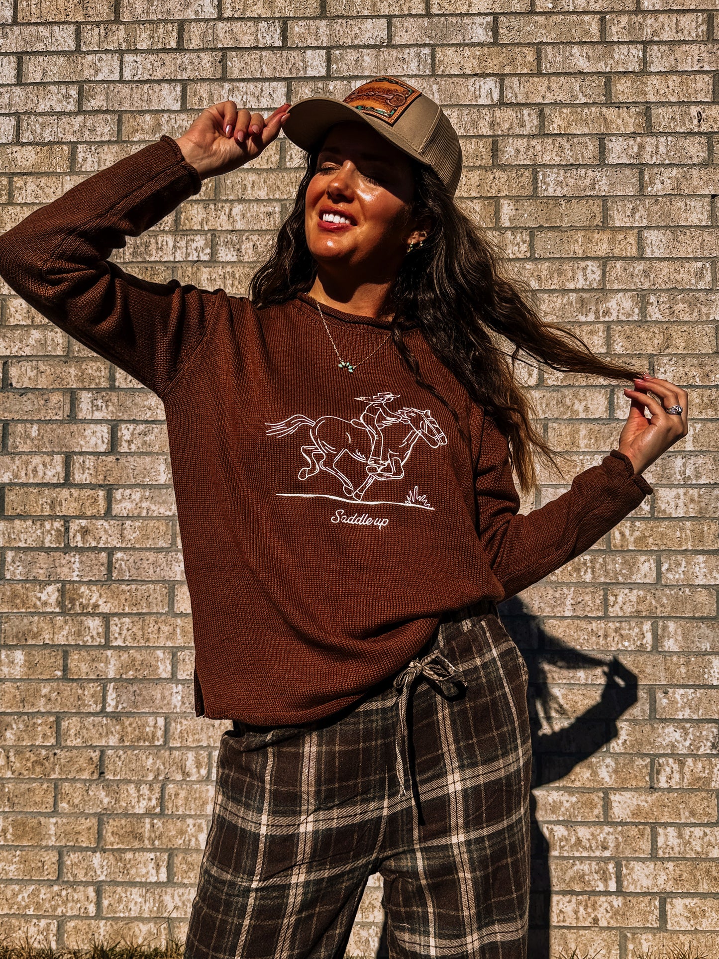Expresso Saddle Up Sweater