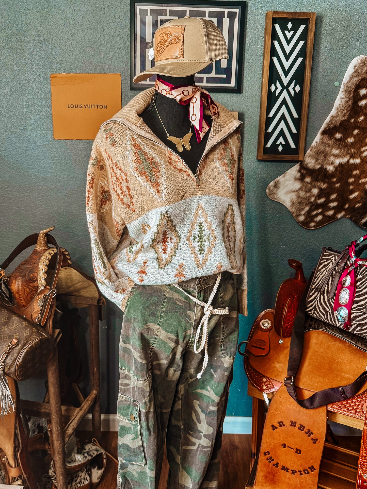 Breckenridge Aztec sweater￼