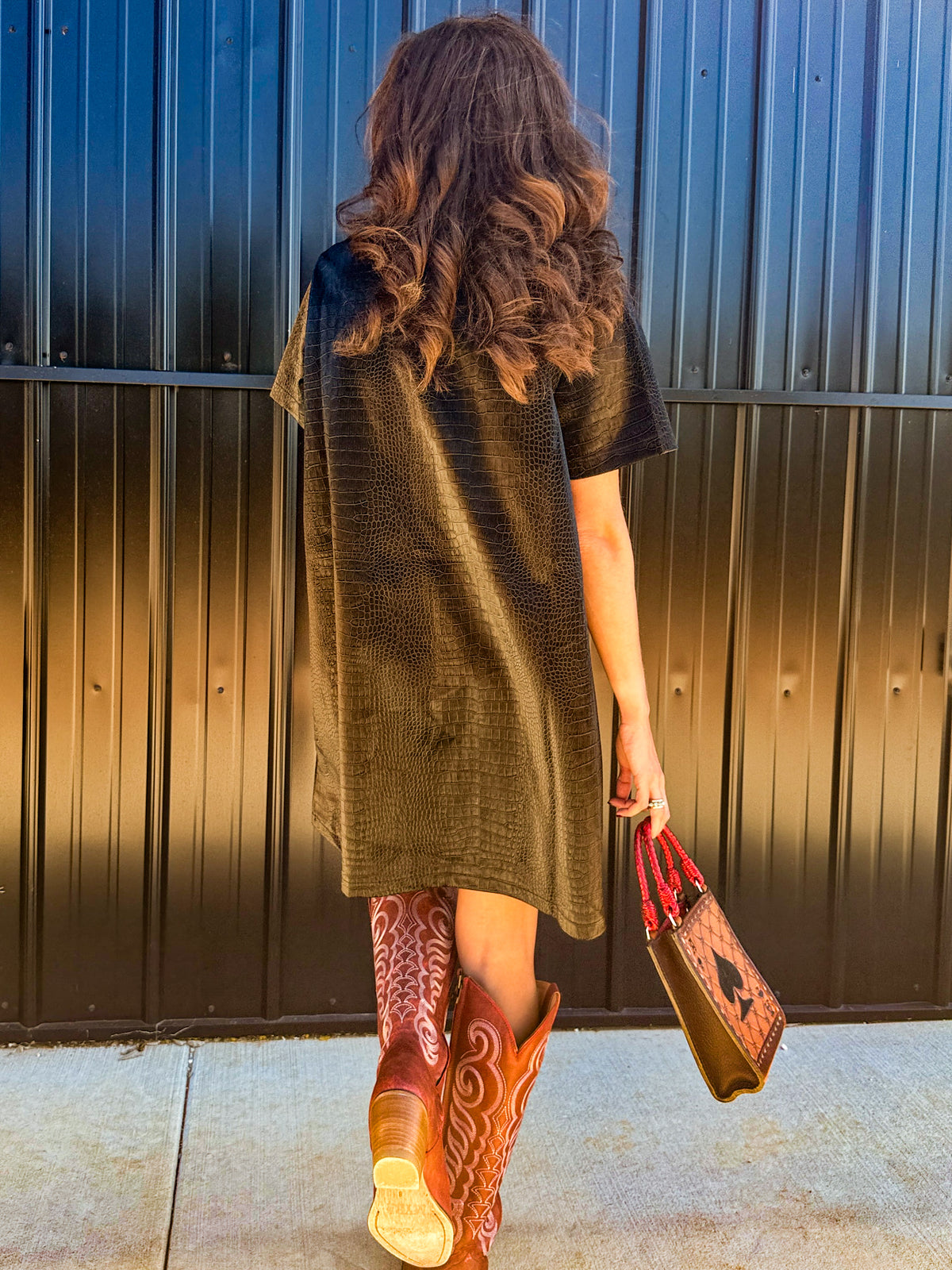 Croc Leather After Dark Dress