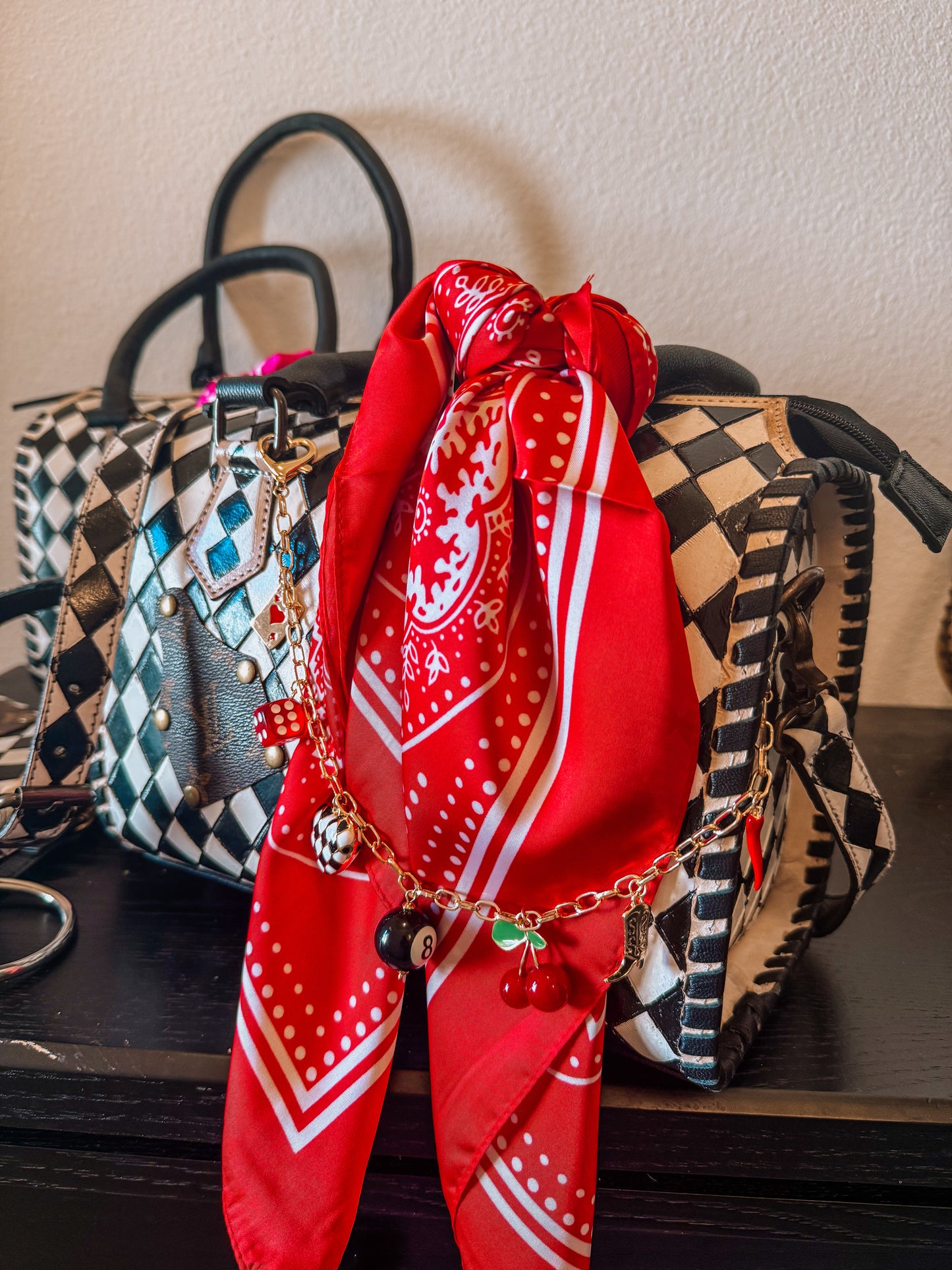 Boujee Checkered Speedy Tote