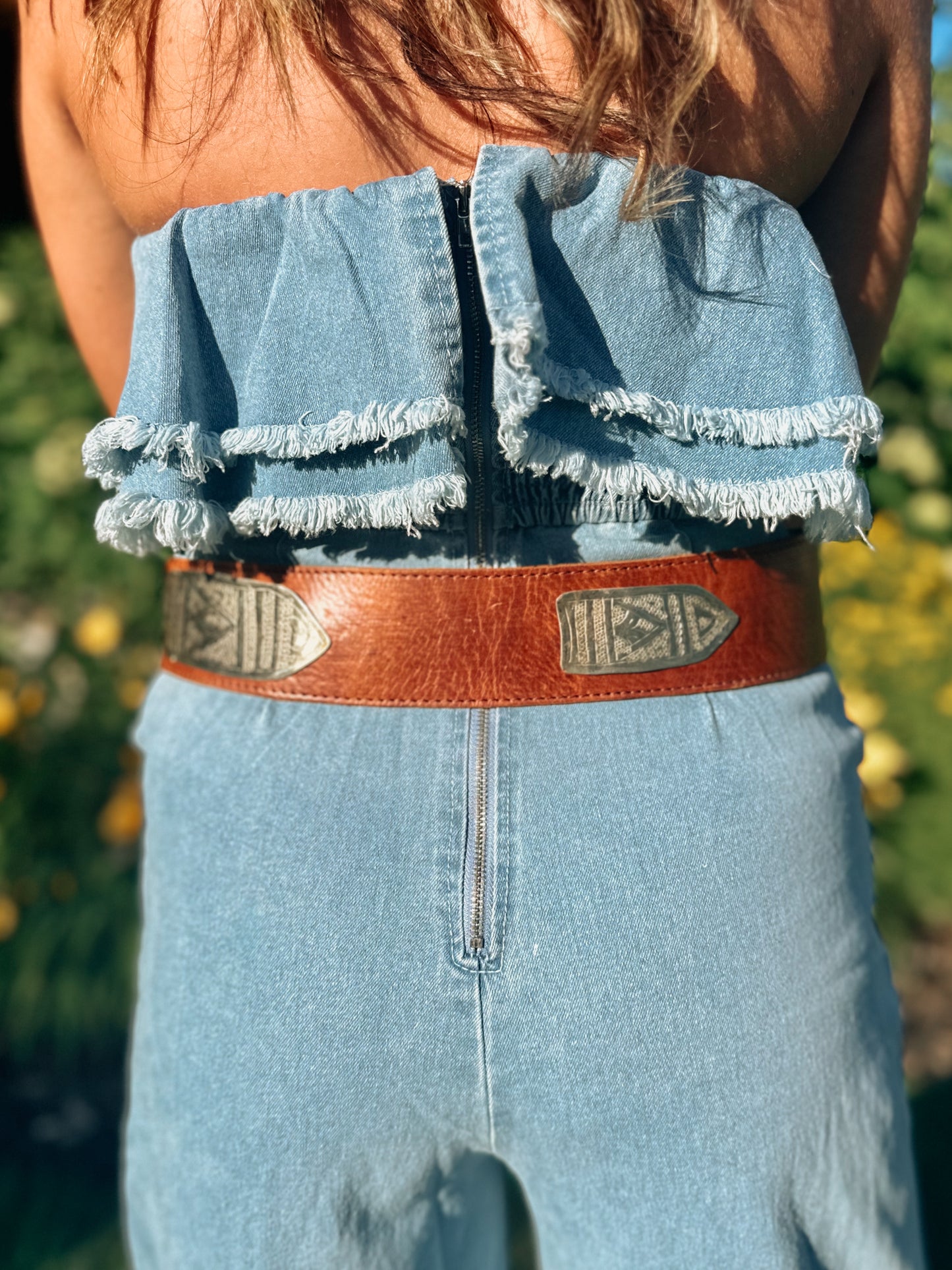 Meadow Denim Romper