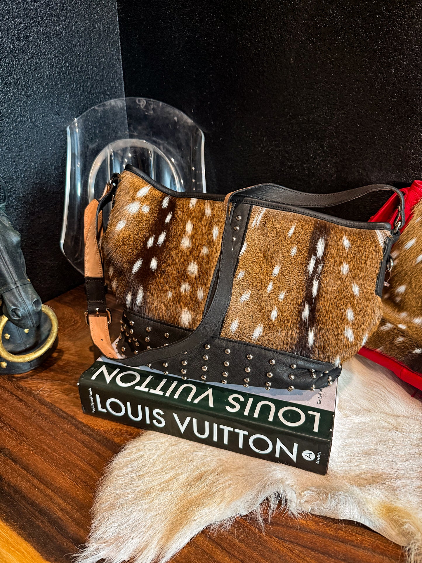 Axis Deer Leather Bag￼
