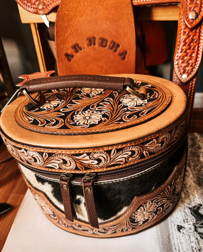 Cowhide Tooled Leather Case