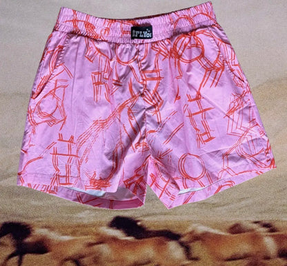 Horse Doddle Boxer Shorts Pink