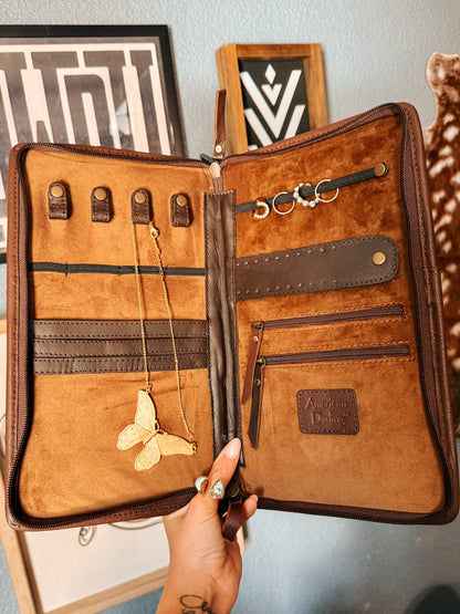 Tooled Leather Travel Case