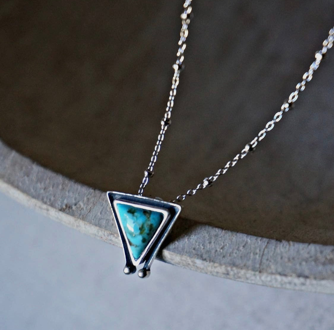 Triangle Turquoise Necklace