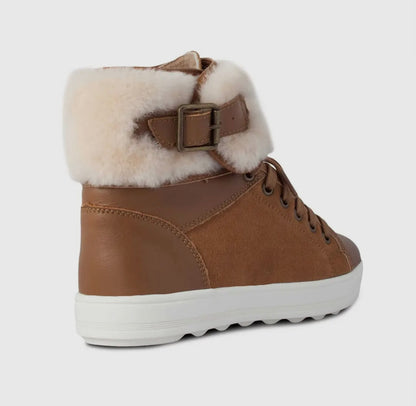 Sheepskin High Top Shoes