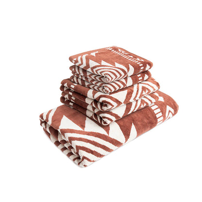 Rust Aztec Mesa Towel