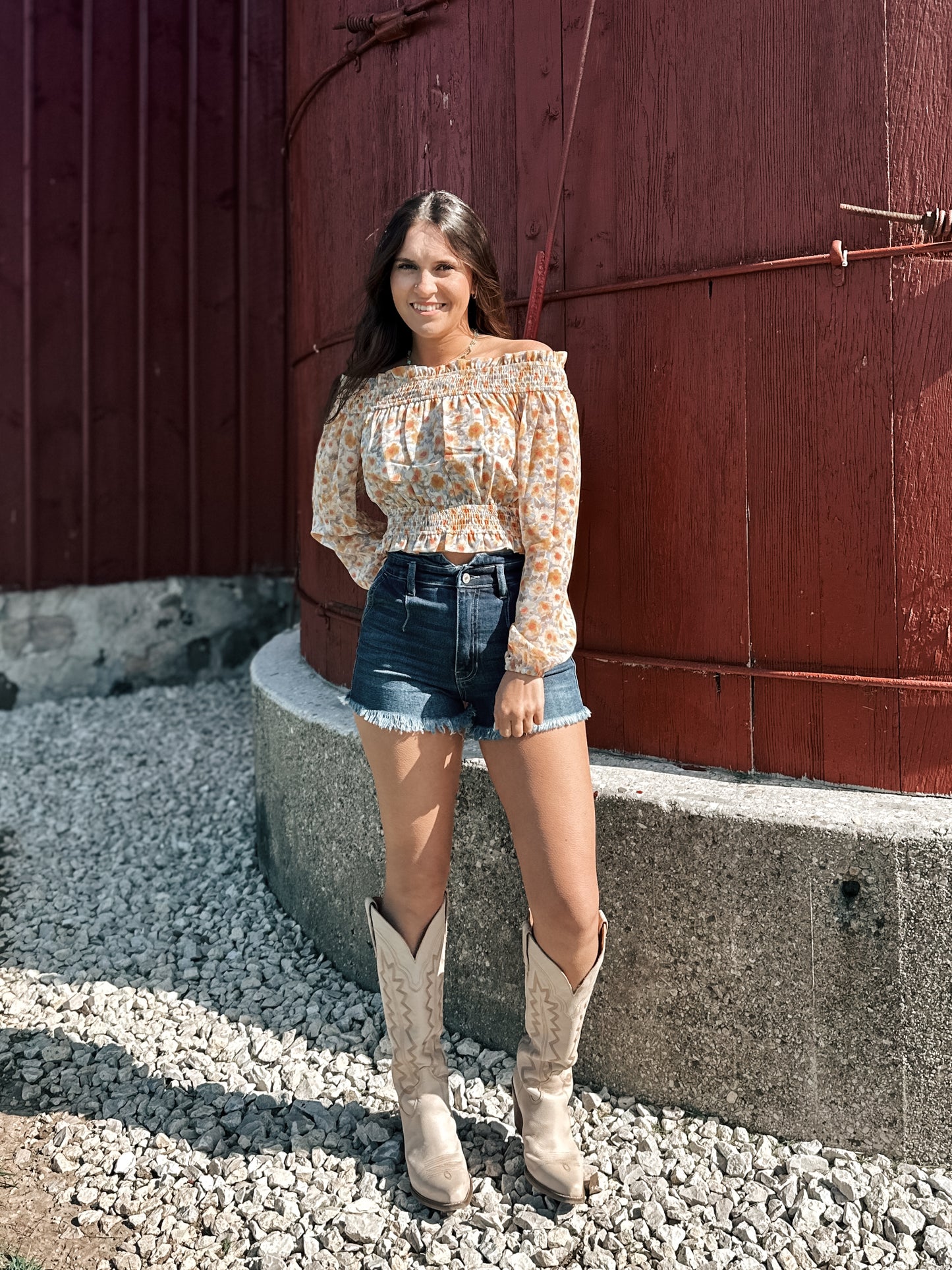 Marigold Shoulder Top