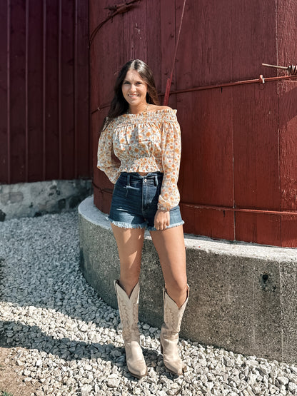 Marigold Shoulder Top