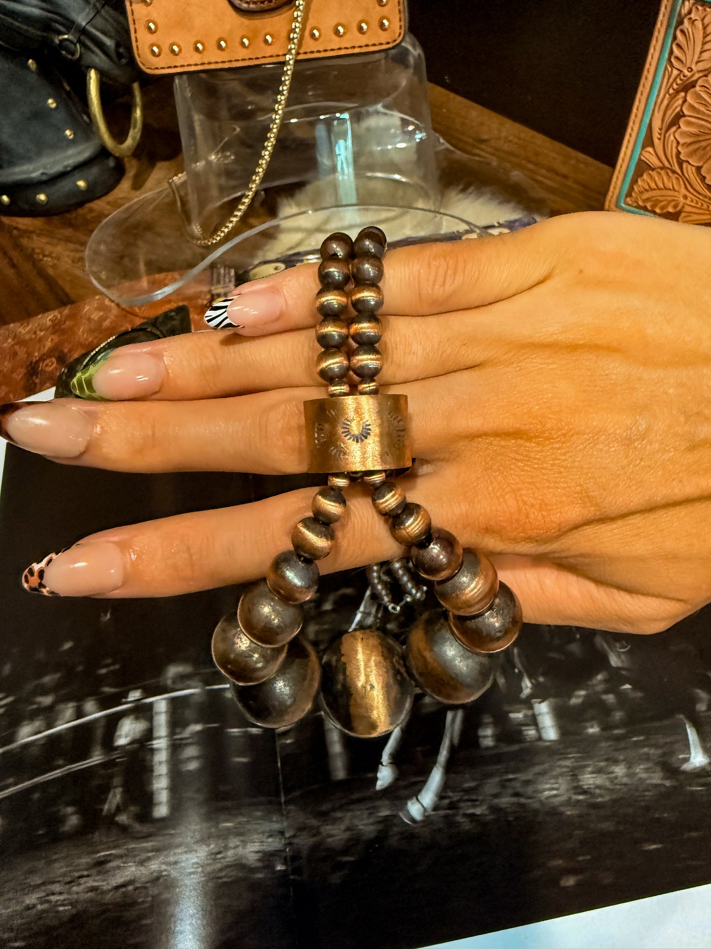 Copper Western Pearl Necklace