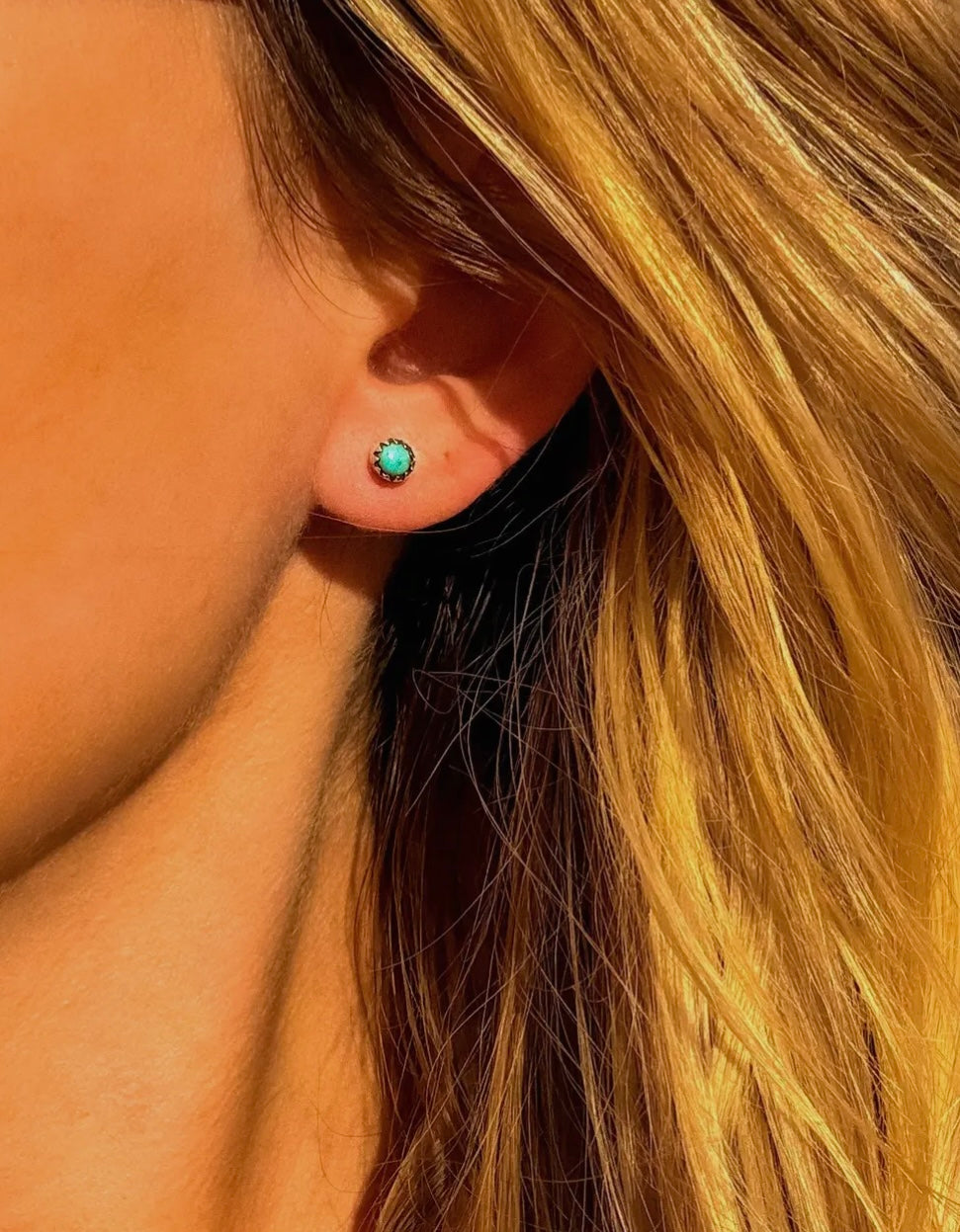 Authentic Turquoise Studs