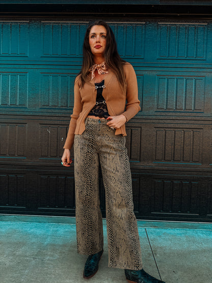 Rust Horse Bit Sweater