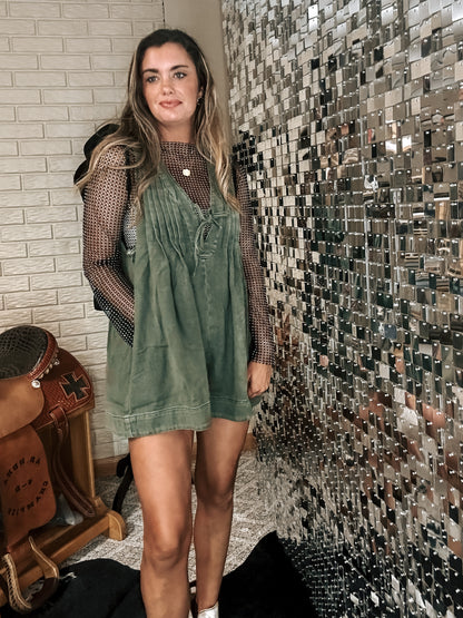 Viral Romper (Olive)