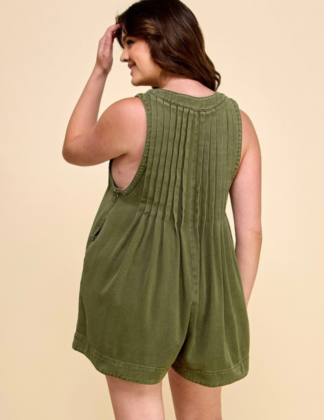 Viral Romper (Olive)