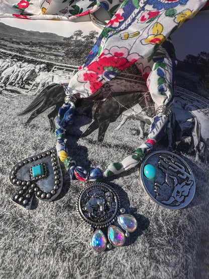 Bandanna Charm Necklace