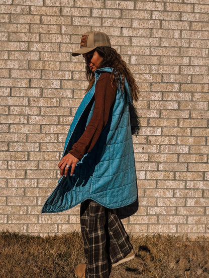 QUINCY QUILTED DENIM VEST