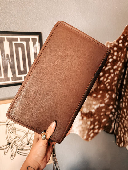 Tooled Leather Travel Case