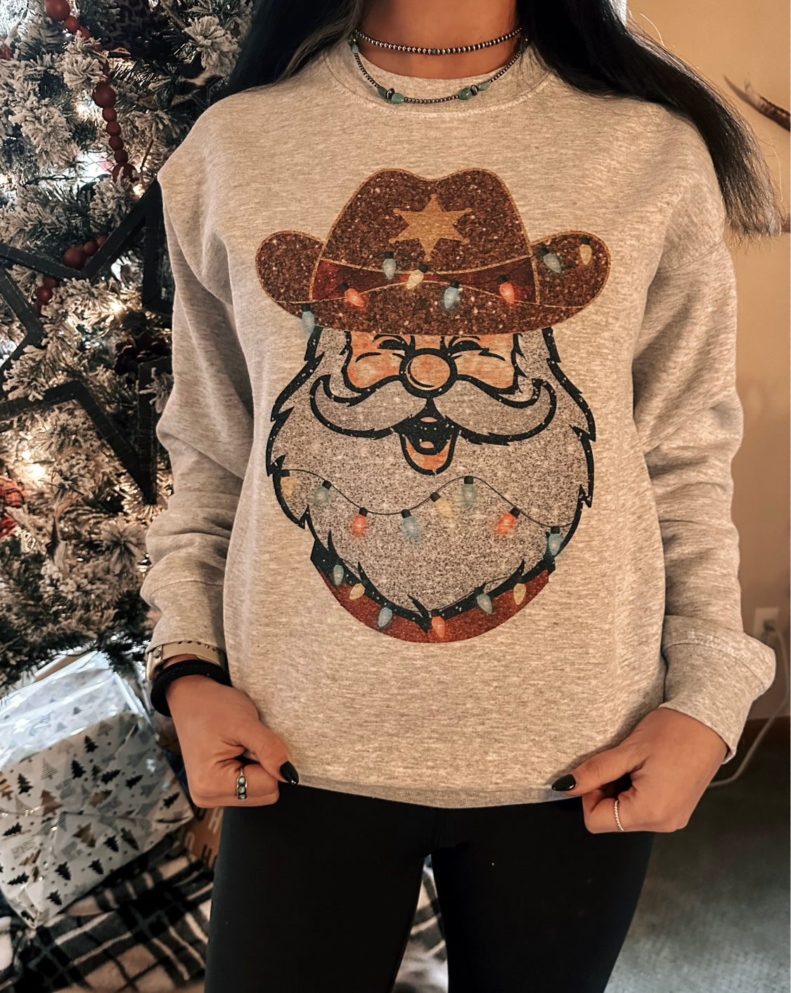 Cowboy Santa Sweatshirt