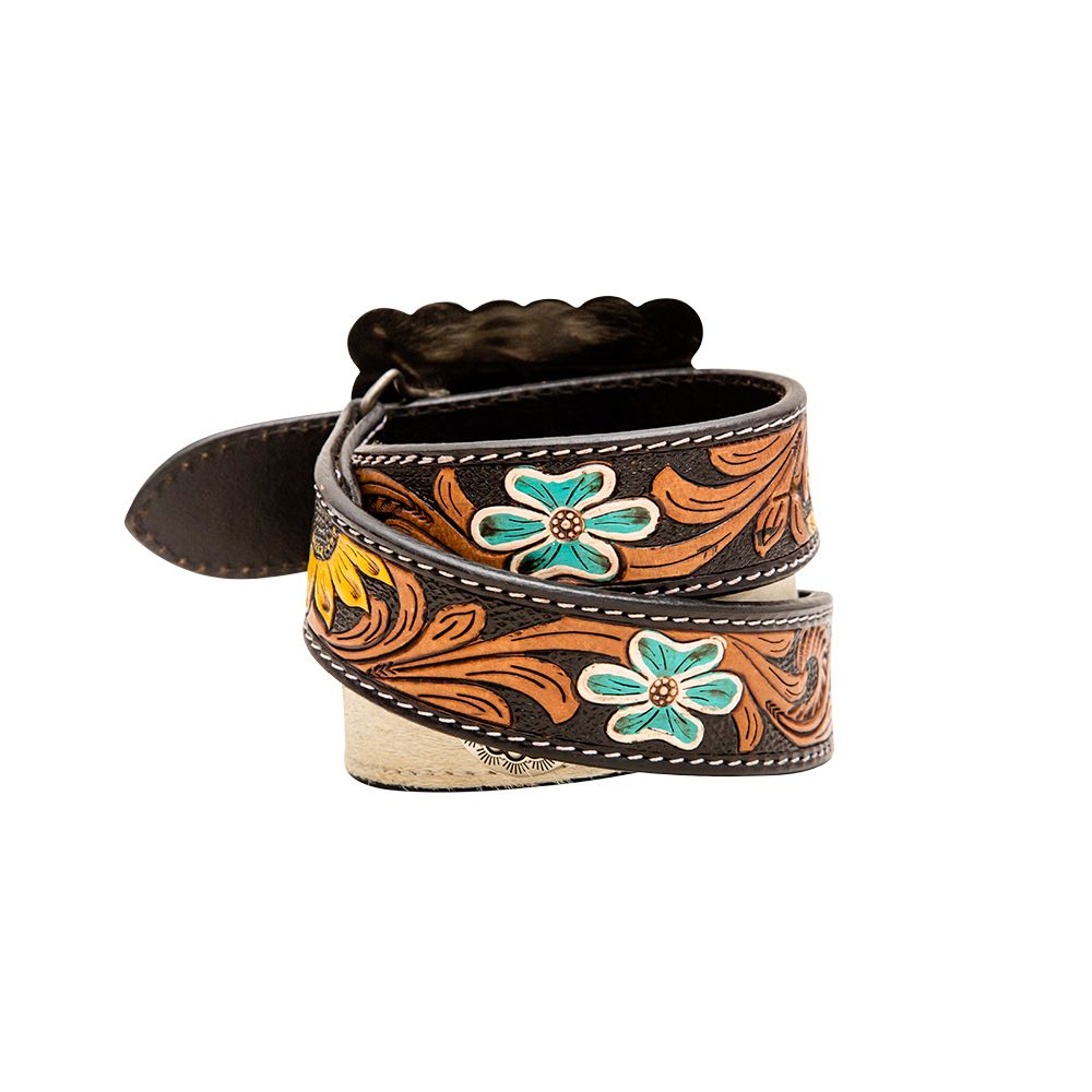 KLEPTO HAND-TOOLED CONCHO BELT