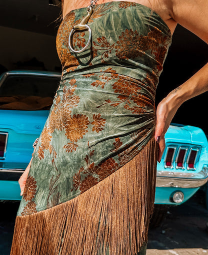 Velvet Western Hippie Dress