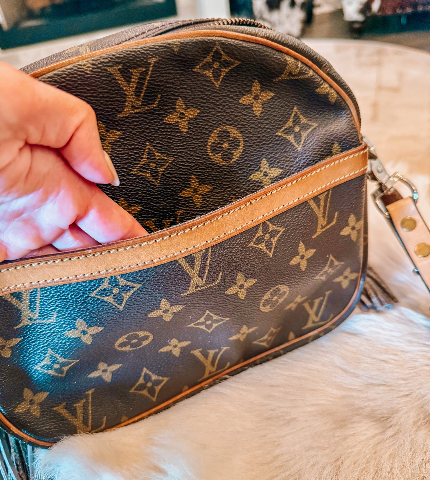 Boujee Louis Senlis Shoulder Bag
