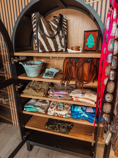 Genuine Leather Zebra tote