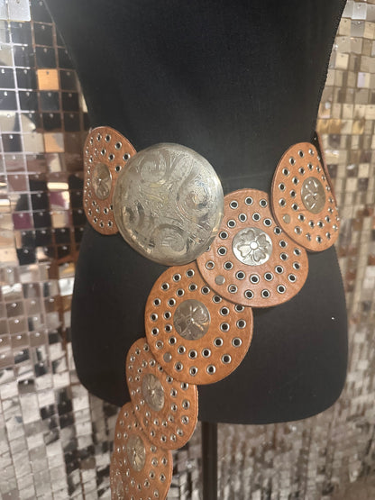 Leather Concho Belt